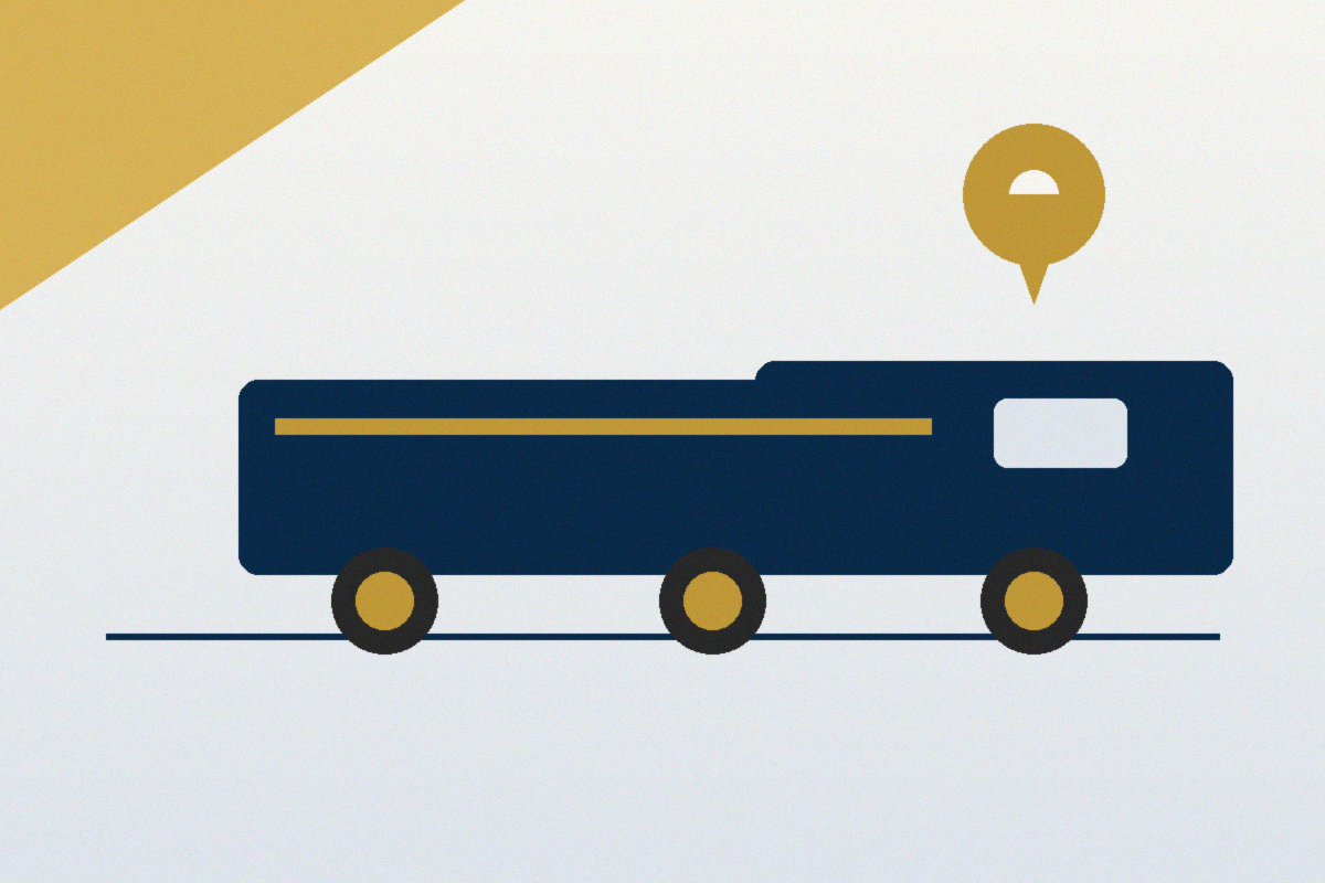 Road freight illustration